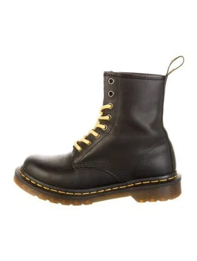 Pre-owned Dr. Martens Leather Combat Boots In Multi