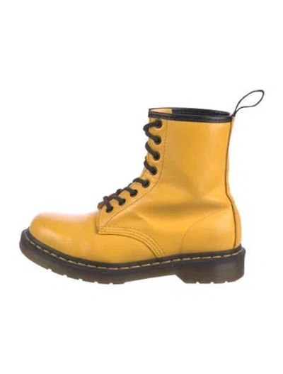 Pre-owned Dr. Martens Leather Combat Boots In Multi