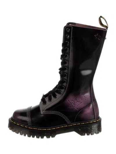 Pre-owned Dr. Martens Leather Combat Boots In Multi
