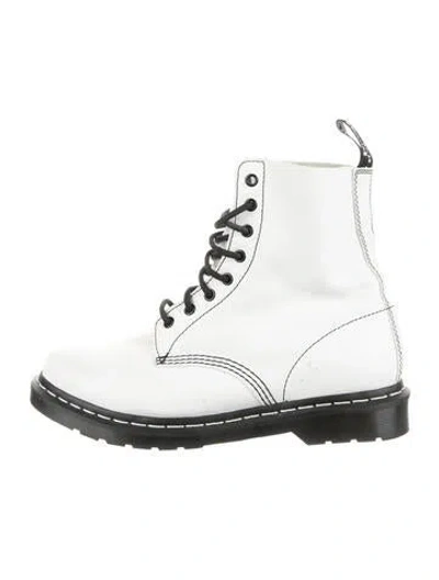 Pre-owned Dr. Martens Leather Combat Boots In Multicolor