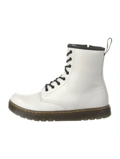 Pre-owned Dr. Martens Leather Combat Boots In Neutral