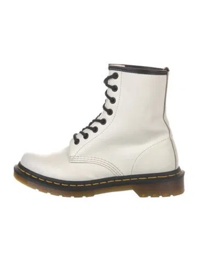 Pre-owned Dr. Martens Leather Combat Boots In Neutral