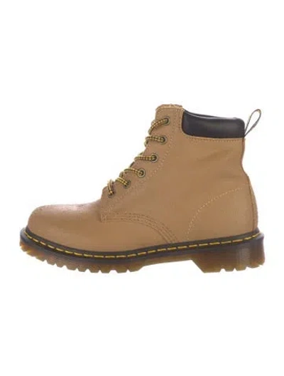 Pre-owned Dr. Martens Leather Combat Boots In Neutral
