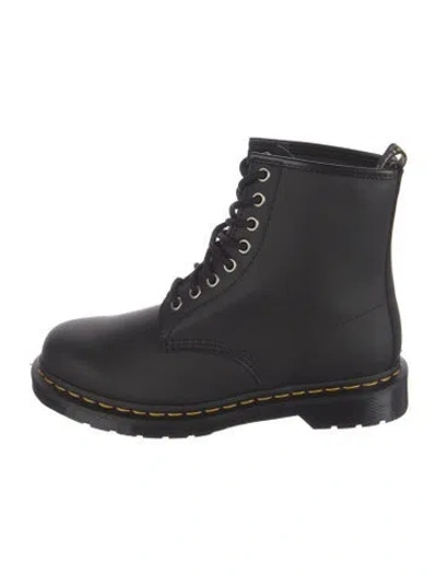 Pre-owned Dr. Martens Leather Combat Boots W/ Tags In Black