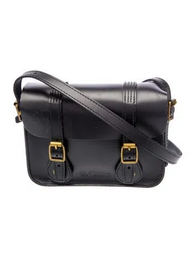 Pre-owned Dr. Martens Leather Crossbody Bag In Black