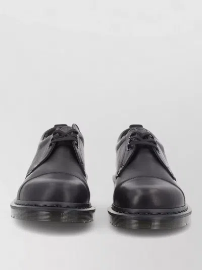 Dr. Martens Leather Derby Shoes In Black