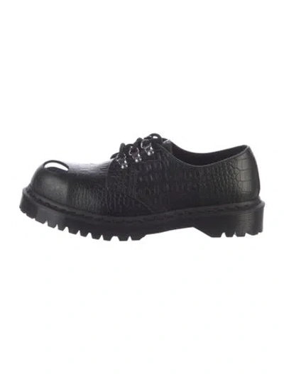Pre-owned Dr. Martens Leather Derby Shoes In Black