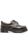 Dr. Martens Leather Derby Shoes In Brown