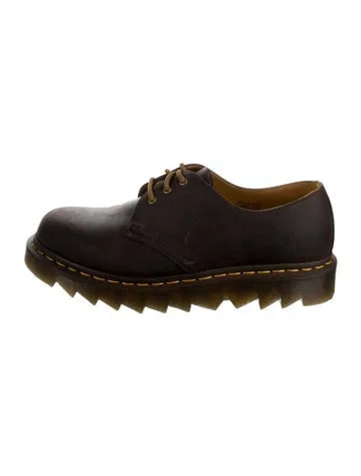 Pre-owned Dr. Martens Leather Derby Shoes W/ Tags In Brown