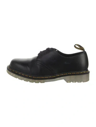 Pre-owned Dr. Martens Leather Espadrille Sneakers In Black