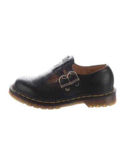 Pre-owned Dr. Martens Leather Eyelet Trim Oxfords In Black
