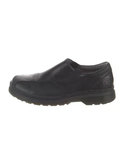Pre-owned Dr. Martens Leather Flats In Black
