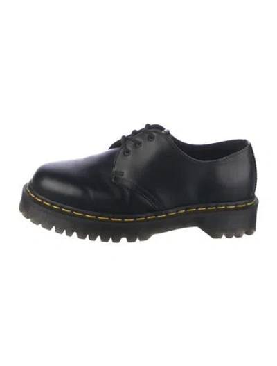 Pre-owned Dr. Martens Leather Flats In Black