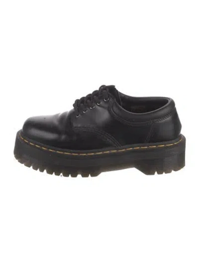 Pre-owned Dr. Martens Leather Flats In Black