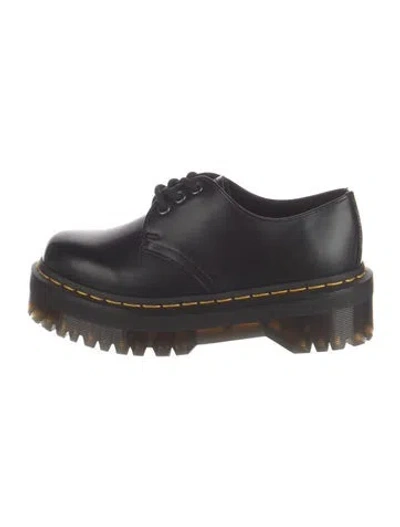 Pre-owned Dr. Martens Leather Flats In Black