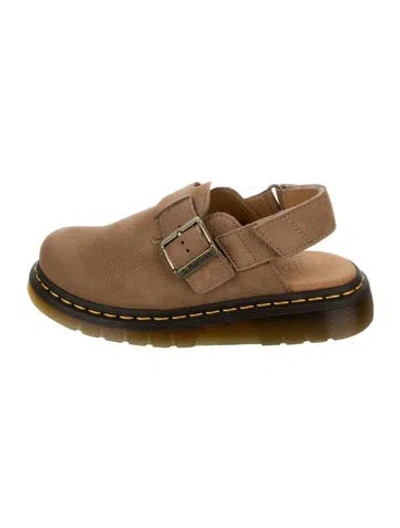 Pre-owned Dr. Martens Leather Flats In Neutral