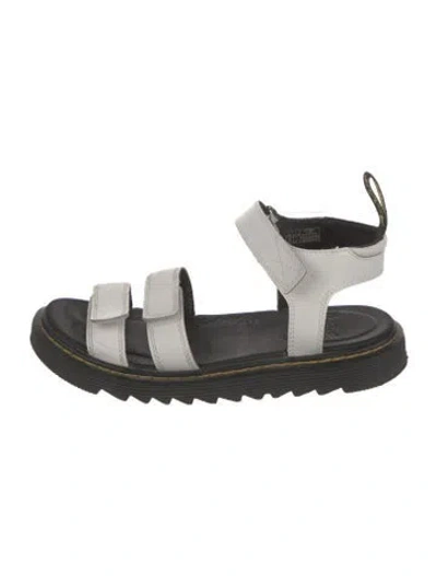 Pre-owned Dr. Martens Leather Gladiator Sandals In Black