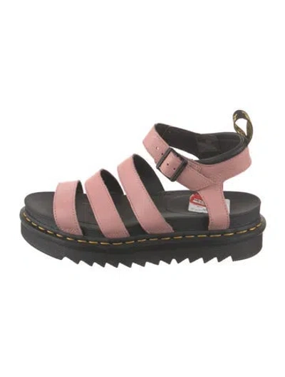 Pre-owned Dr. Martens Leather Gladiator Sandals In Brown