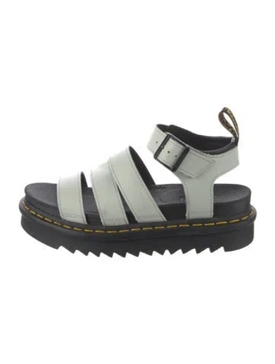 Pre-owned Dr. Martens Leather Gladiator Sandals In White