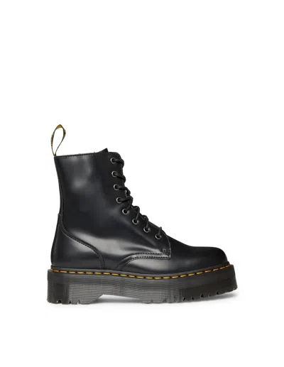 Dr. Martens' Leather Jadon Platform Boots In Black