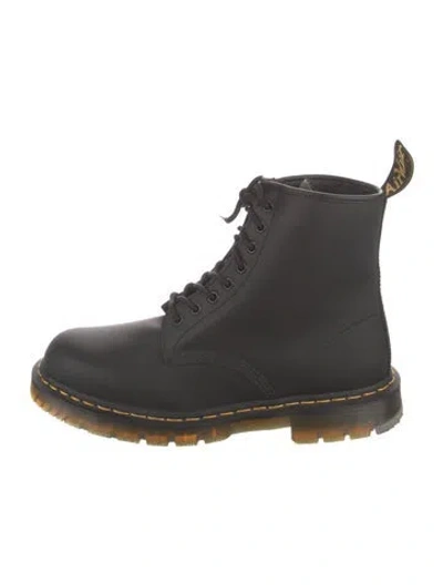 Pre-owned Dr. Martens Leather Lace-up Boots In Black