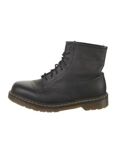 Pre-owned Dr. Martens Leather Lace-up Boots In Black