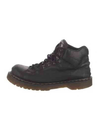 Pre-owned Dr. Martens Leather Lace-up Boots In Black