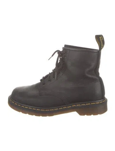 Pre-owned Dr. Martens Leather Lace-up Boots In Black