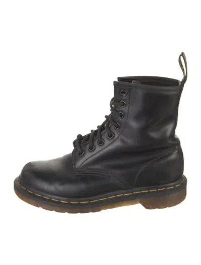 Pre-owned Dr. Martens Leather Lace-up Boots In Black