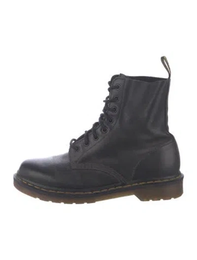 Pre-owned Dr. Martens Leather Lace-up Boots In Black
