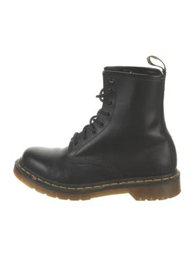 Pre-owned Dr. Martens Leather Lace-up Boots In Black