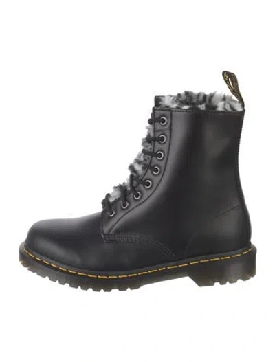 Pre-owned Dr. Martens Leather Lace-up Boots In Black