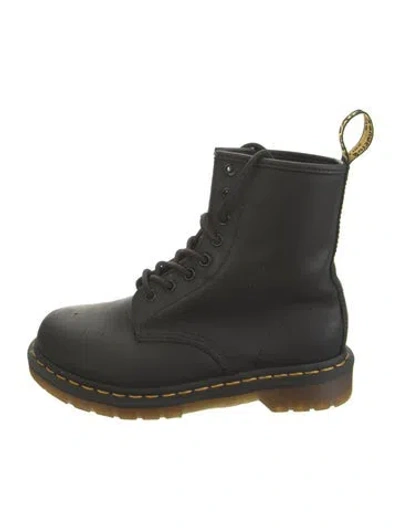 Pre-owned Dr. Martens Leather Lace-up Boots In Black