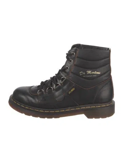 Pre-owned Dr. Martens Leather Lace-up Boots In Black