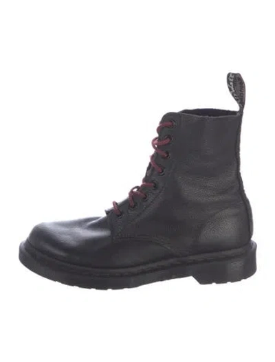Pre-owned Dr. Martens Leather Lace-up Boots In Blue