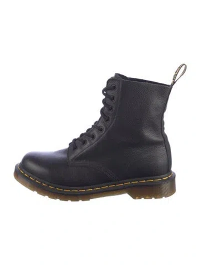 Pre-owned Dr. Martens Leather Lace-up Boots In Blue