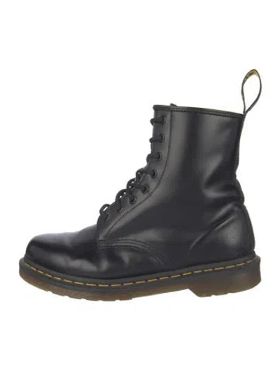Pre-owned Dr. Martens Leather Lace-up Boots In Blue
