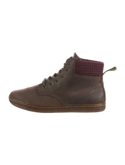 Pre-owned Dr. Martens Leather Lace-up Boots In Brown
