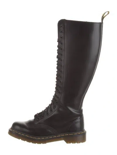 Pre-owned Dr. Martens Leather Lace-up Boots In Brown