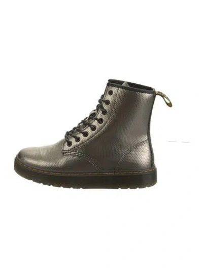 Pre-owned Dr. Martens Leather Lace-up Boots In Green