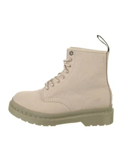 Pre-owned Dr. Martens Leather Lace-up Boots In Neutral