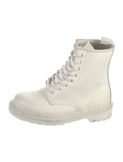 Pre-owned Dr. Martens Leather Lace-up Boots In Neutrals