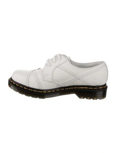 Pre-owned Dr. Martens Leather Lace-up Boots In White