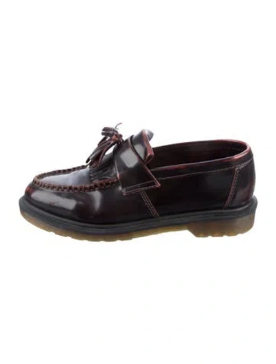 Pre-owned Dr. Martens Leather Loafers In Burgundy