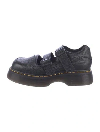 Pre-owned Dr. Martens Leather Mary Jane Flats In Blue