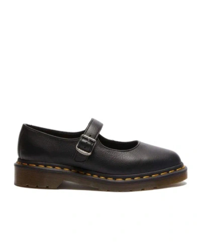 Dr. Martens' Leather Mary Jane Shoes In Black