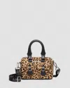 Dr. Martens Leder Mini Top Handle Leoparden Tasche In Black