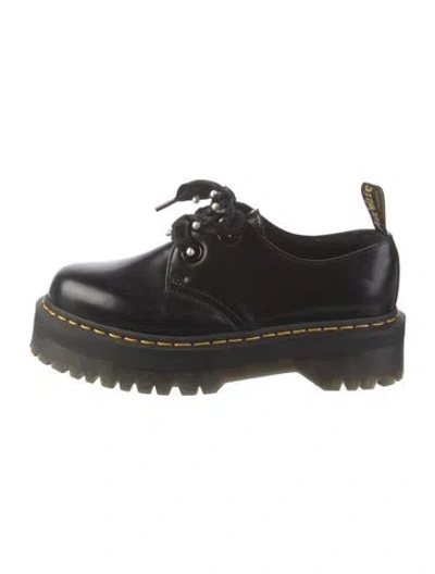 Pre-owned Dr. Martens Leather Mules In Black