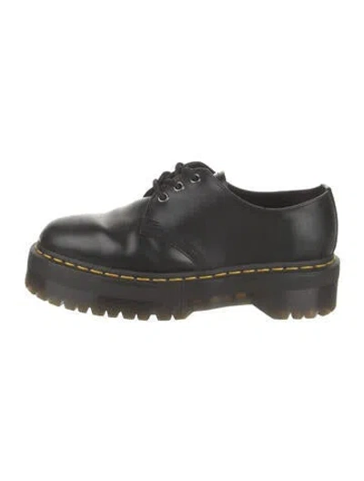 Pre-owned Dr. Martens Leather Mules In Black