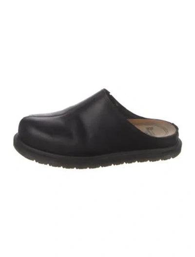 Pre-owned Dr. Martens Leather Mules In Black